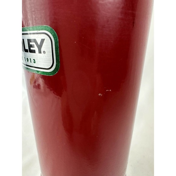 Stanley Travel Thermos Red Stainless Steel 16 Ounce Vacuum Bottle No Cup - Picture 6 of 12